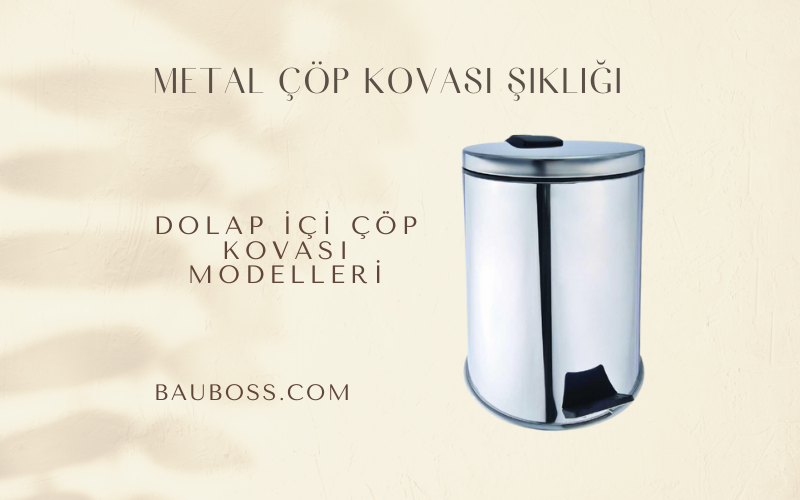 Metal çöp kovası şıklığı