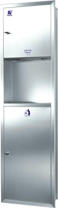 Xinda GSG63A Kağıt Havluluk ve Çöp Kovası Ankastre Kombi Set